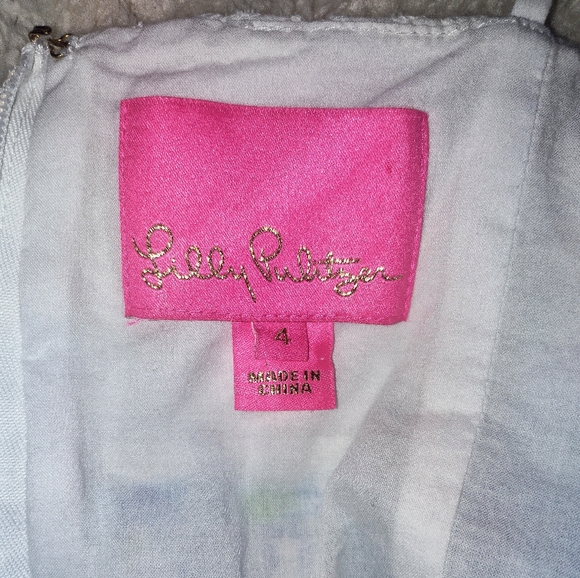 Lilly Pulitzer Liz Dress Coastal Blue Lion Around Size 4 Sundress - Picture 12 of 12